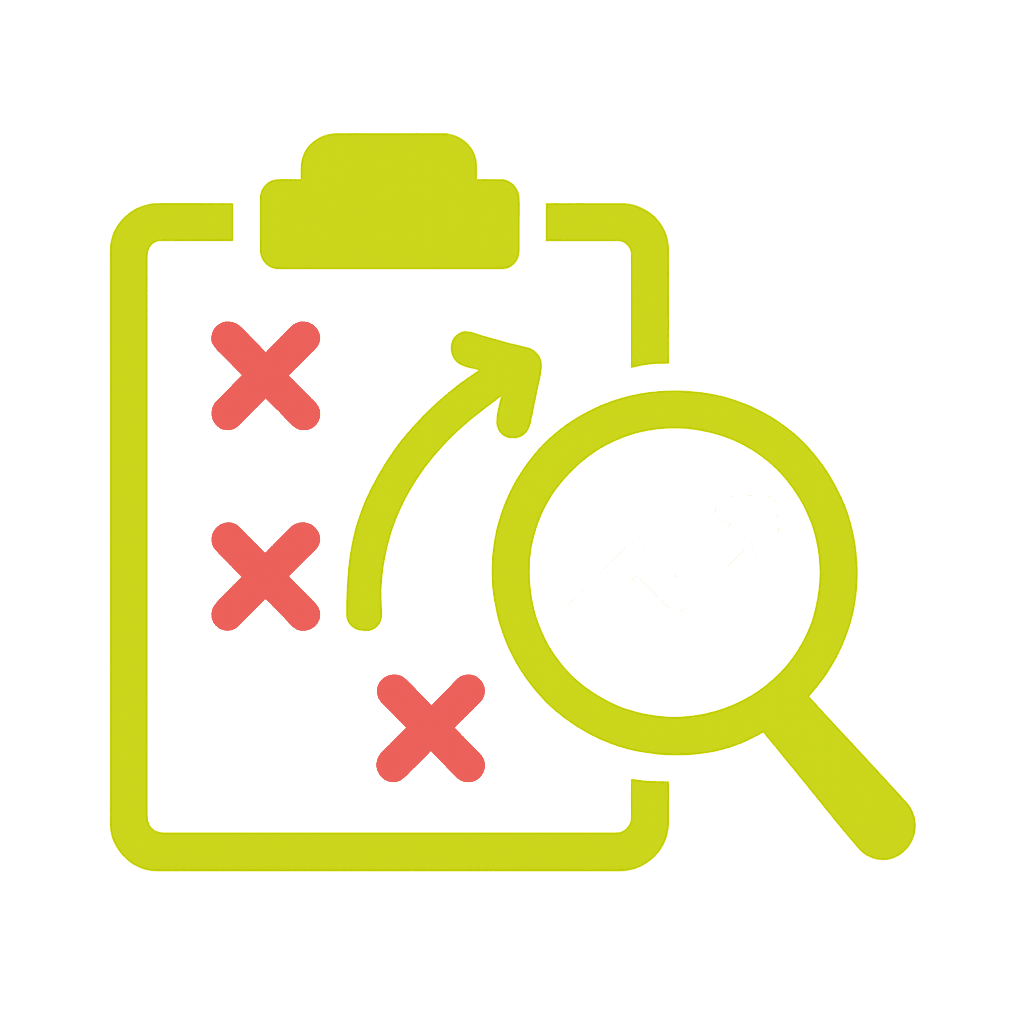 Gráfico de planejamento estratégico para marketing digital